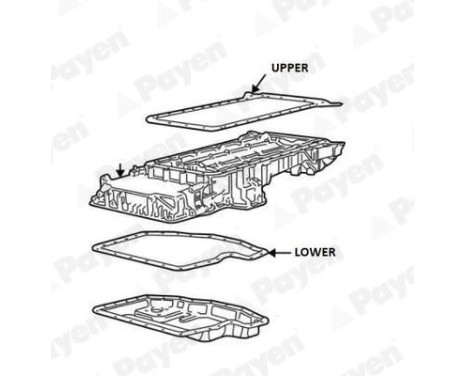Gasket, wet sump JH5116 Payen