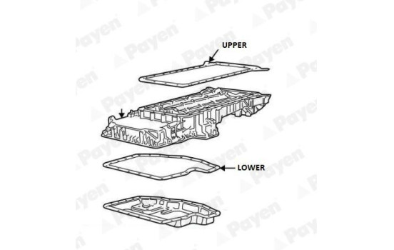 Gasket, wet sump JH5116 Payen