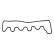 Gasket, cylinder head cover 08616 FEBI