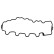 Gasket, cylinder head cover 46040 FEBI