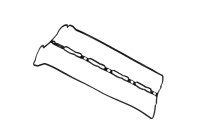 Gasket, cylinder head cover ADG06754 Blue Print