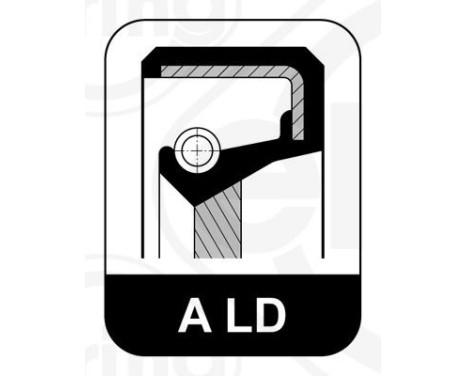 Oil seal, crankshaft 128.210 Elring