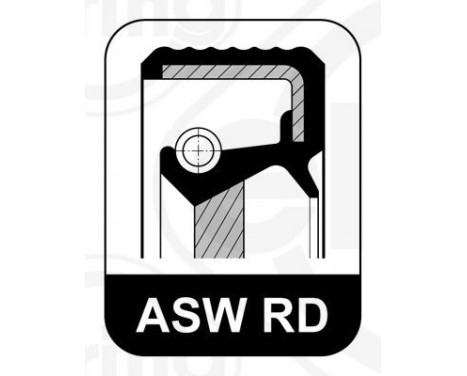 Oil seal, crankshaft 284.785 Elring