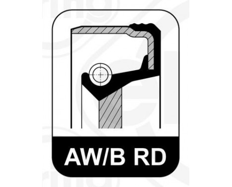 Oil seal, crankshaft 440.760 Elring, Image 2