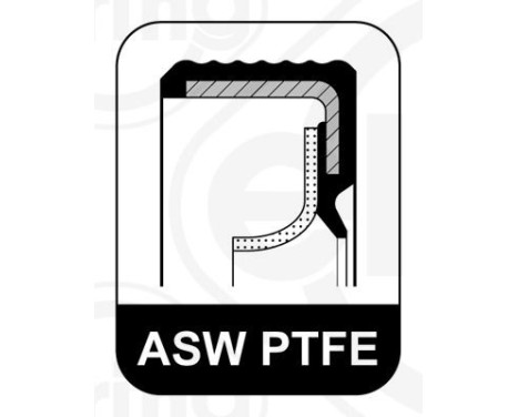 Oil seal, crankshaft 553.540 Elring