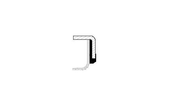 Oil seal, crankshaft