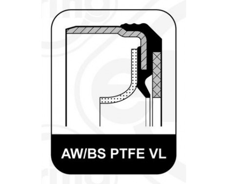 Shaft Seal, crankshaft 445.600 Elring