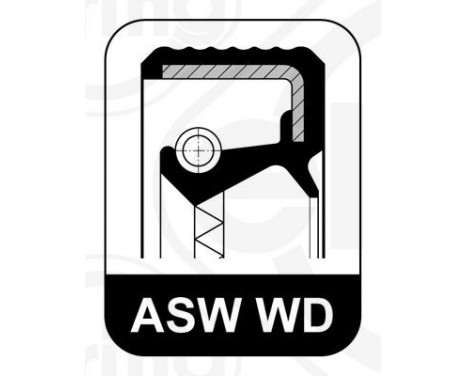 Shaft Seal, crankshaft 586.668 Elring