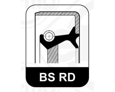 Shaft Seal, crankshaft 749.983 Elring, Image 2