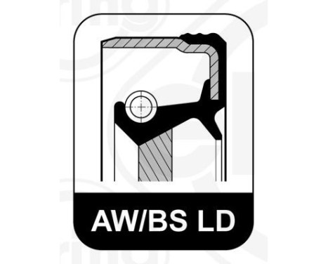 Shaft Seal, crankshaft 763.713 Elring, Image 2