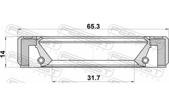 Shaft Seal, differential, Image 2