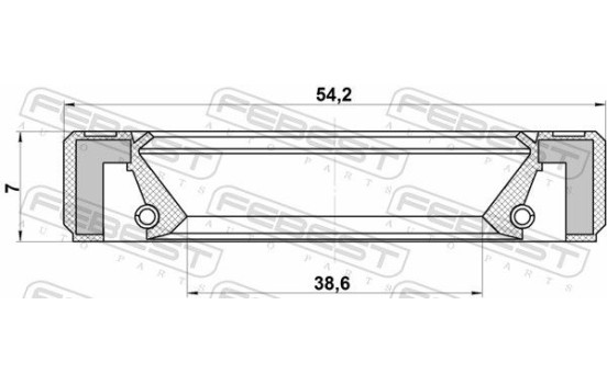 Shaft Seal, differential, Image 2