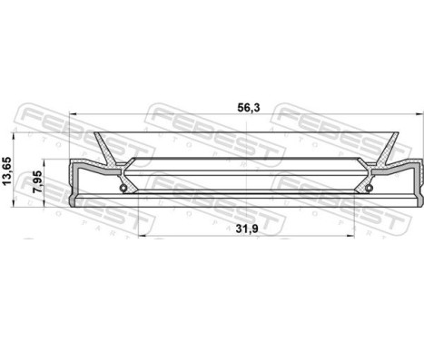 Shaft Seal, automatic transmission, Image 2
