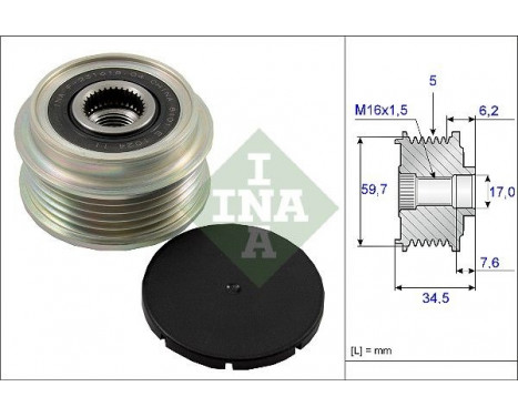 Alternator Freewheel Clutch 535 0034 10 Ina