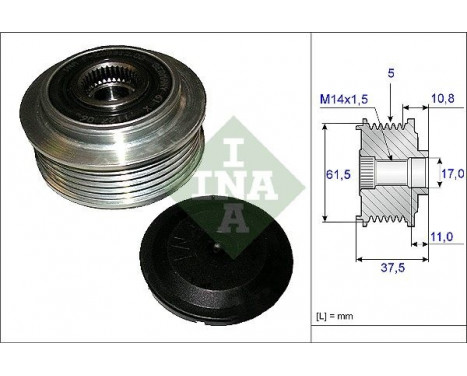 Alternator Freewheel Clutch 535 0107 10 Ina
