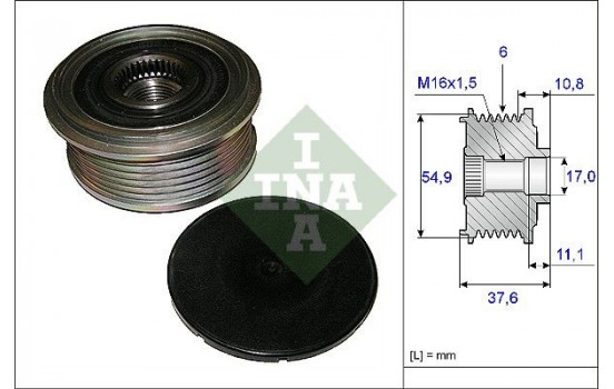 Alternator Freewheel Clutch 535 0123 10 Ina