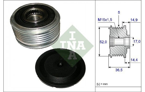 Alternator Freewheel Clutch 535 0129 10 Ina