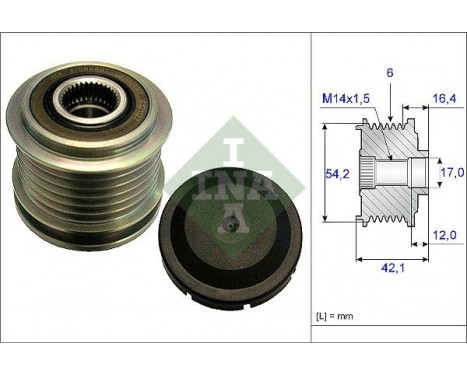 Alternator Freewheel Clutch 535 0181 10 Ina