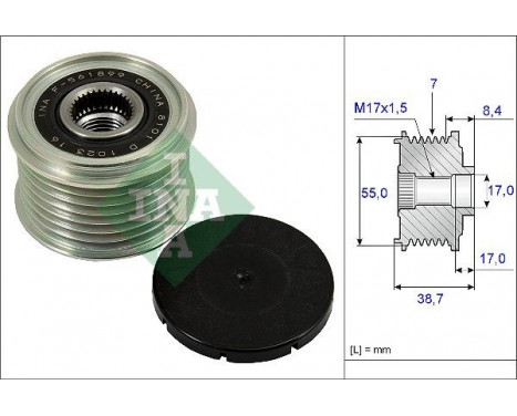 Alternator Freewheel Clutch 535 0239 10 Ina