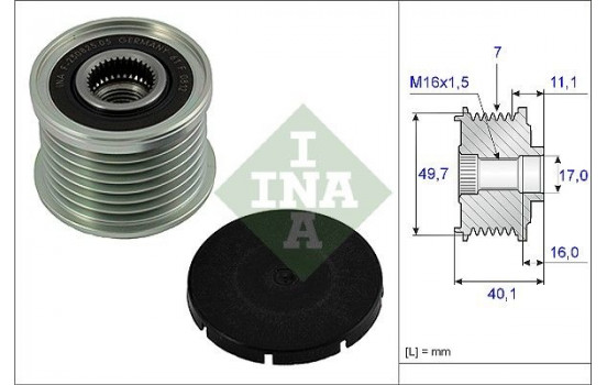 Alternator Freewheel Clutch 535002110 Ina