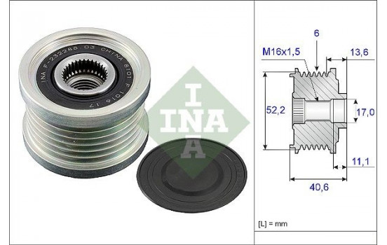 Alternator Freewheel Clutch 535004410 Ina