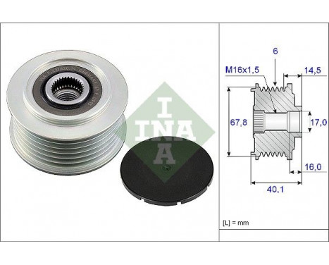 Alternator Freewheel Clutch 535004710 Ina