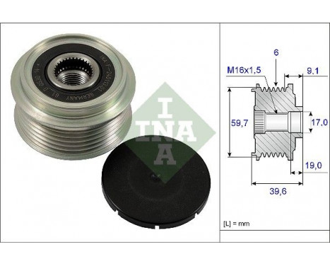 Alternator Freewheel Clutch 535006510 Ina