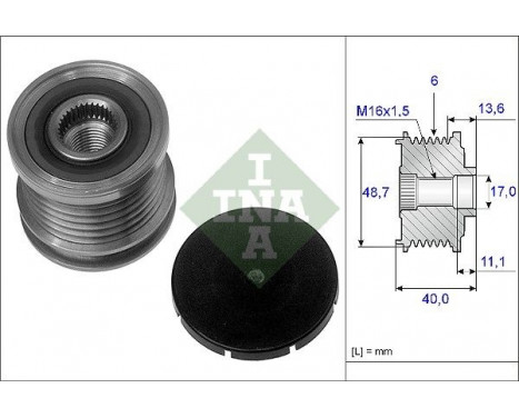 Alternator Freewheel Clutch 535008510 Ina