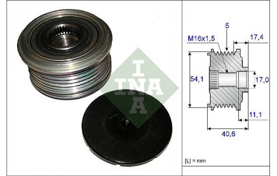 Alternator Freewheel Clutch 535008910 Ina