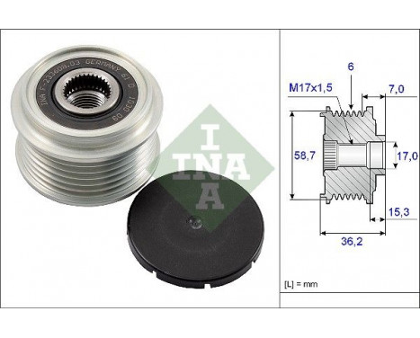 Alternator Freewheel Clutch 535009810 Ina