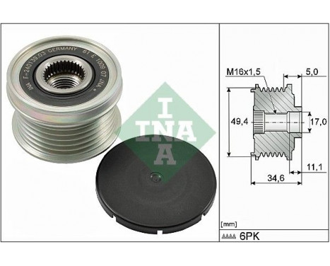 Alternator Freewheel Clutch 535015510 Ina