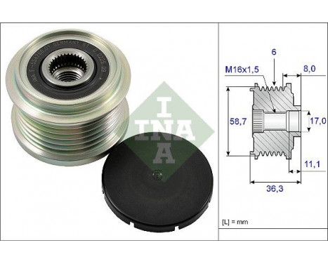 Alternator Freewheel Clutch 535016010 Ina