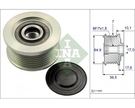 Alternator Freewheel Clutch 535017710 Ina, Image 3