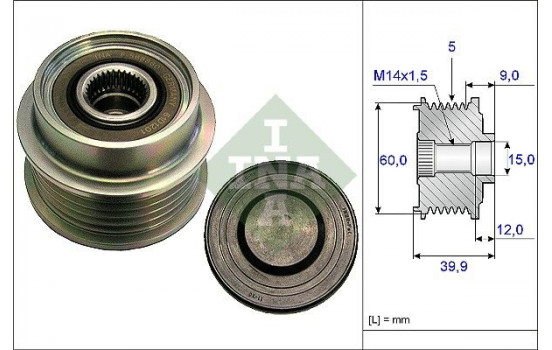 Alternator Freewheel Clutch 535018010 Ina