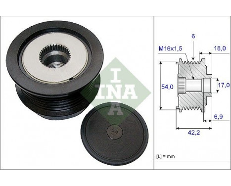 Alternator Freewheel Clutch 535018810 Ina