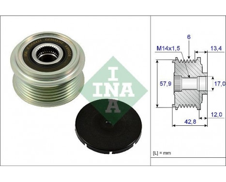 Alternator Freewheel Clutch 535024010 Ina
