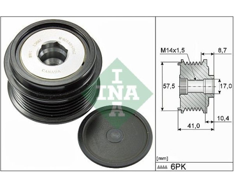 Alternator Freewheel Clutch 535028210 Ina