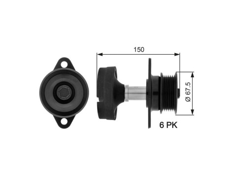 Alternator Freewheel Clutch DriveAlign® OAP7045 Gates