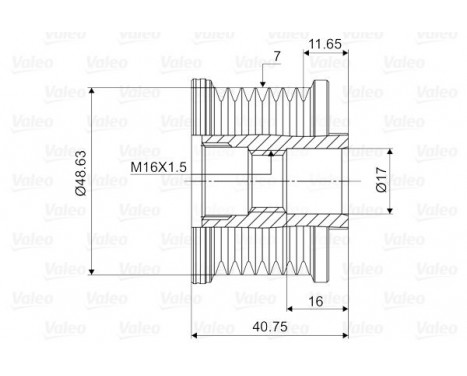 Alternator Freewheel Clutch NEW PART, Image 2