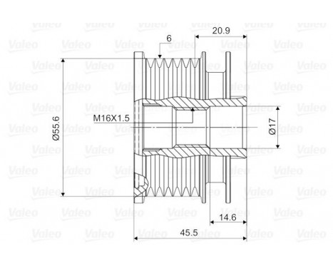 Alternator Freewheel Clutch NEW PART, Image 2