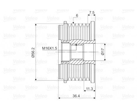 Alternator Freewheel Clutch NEW PART, Image 2