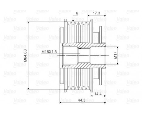 Alternator Freewheel Clutch NEW PART, Image 2