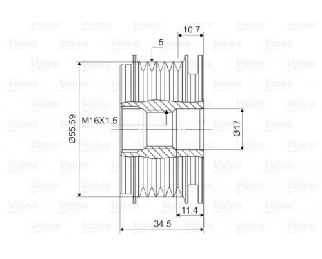 Alternator Freewheel Clutch NEW PART, Image 2