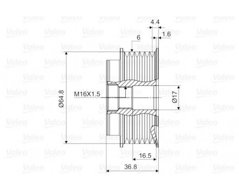 Alternator Freewheel Clutch NEW PART, Image 2