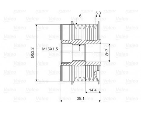 Alternator Freewheel Clutch NEW PART, Image 2