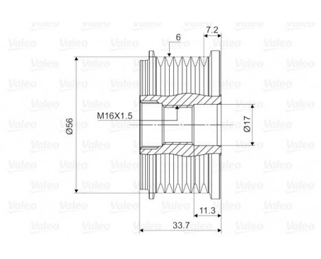 Alternator Freewheel Clutch NEW PART, Image 2