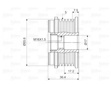 Alternator Freewheel Clutch NEW PART, Image 2