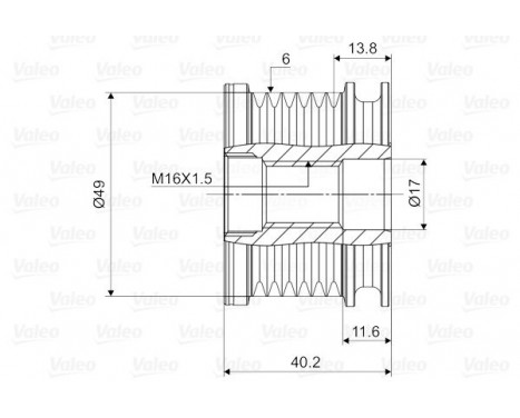 Alternator Freewheel Clutch NEW PART, Image 2