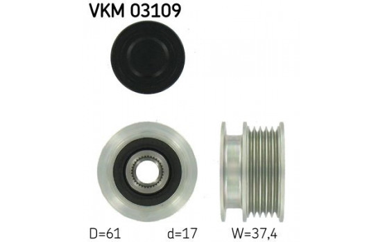 Alternator Freewheel Clutch VKM 03109 SKF