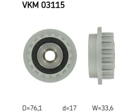 Alternator Freewheel Clutch VKM 03115 SKF